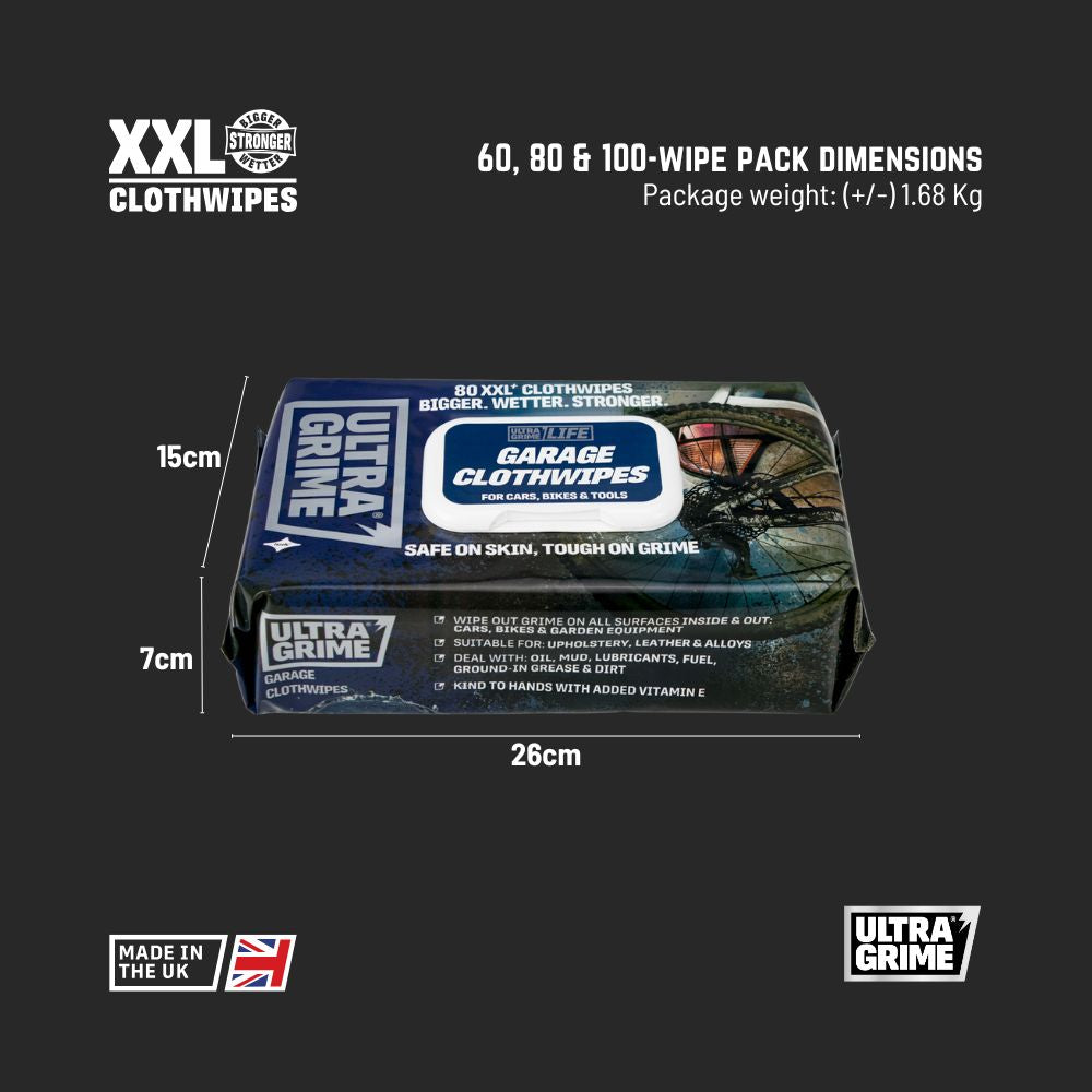 UltraGrime Life - Garage (80 XXL wipes)