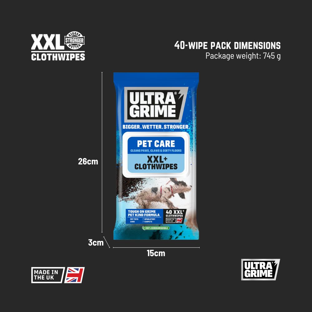 UltraGrime Life - Pet Care (20 / 40 / 80 XXL wipes)