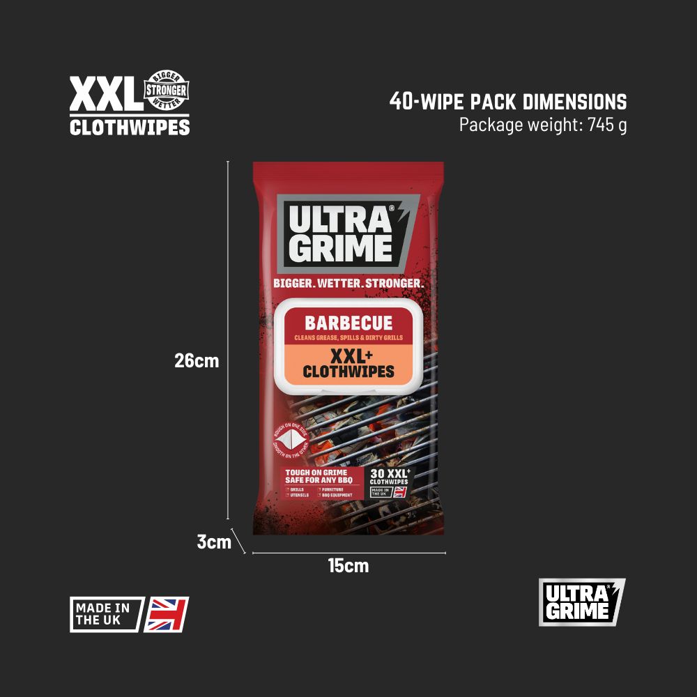 UltraGrime Life - BBQ (30 / 60 XXL wipes)