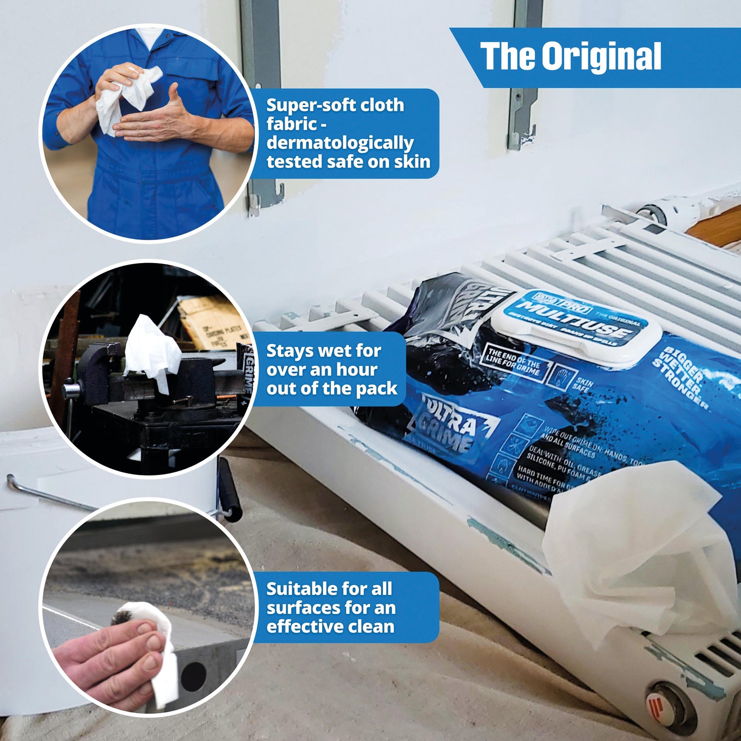UltraGrime Pro - Multiuse (100 XXL wipes)
