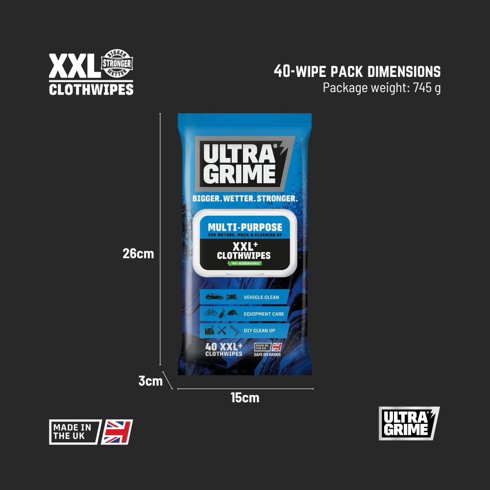 UltraGrime Life - Multipurpose (20 / 40 XXL wipes)
