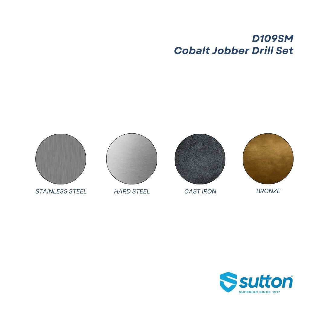 Sutton Cobalt Jobber Drill Bit Set