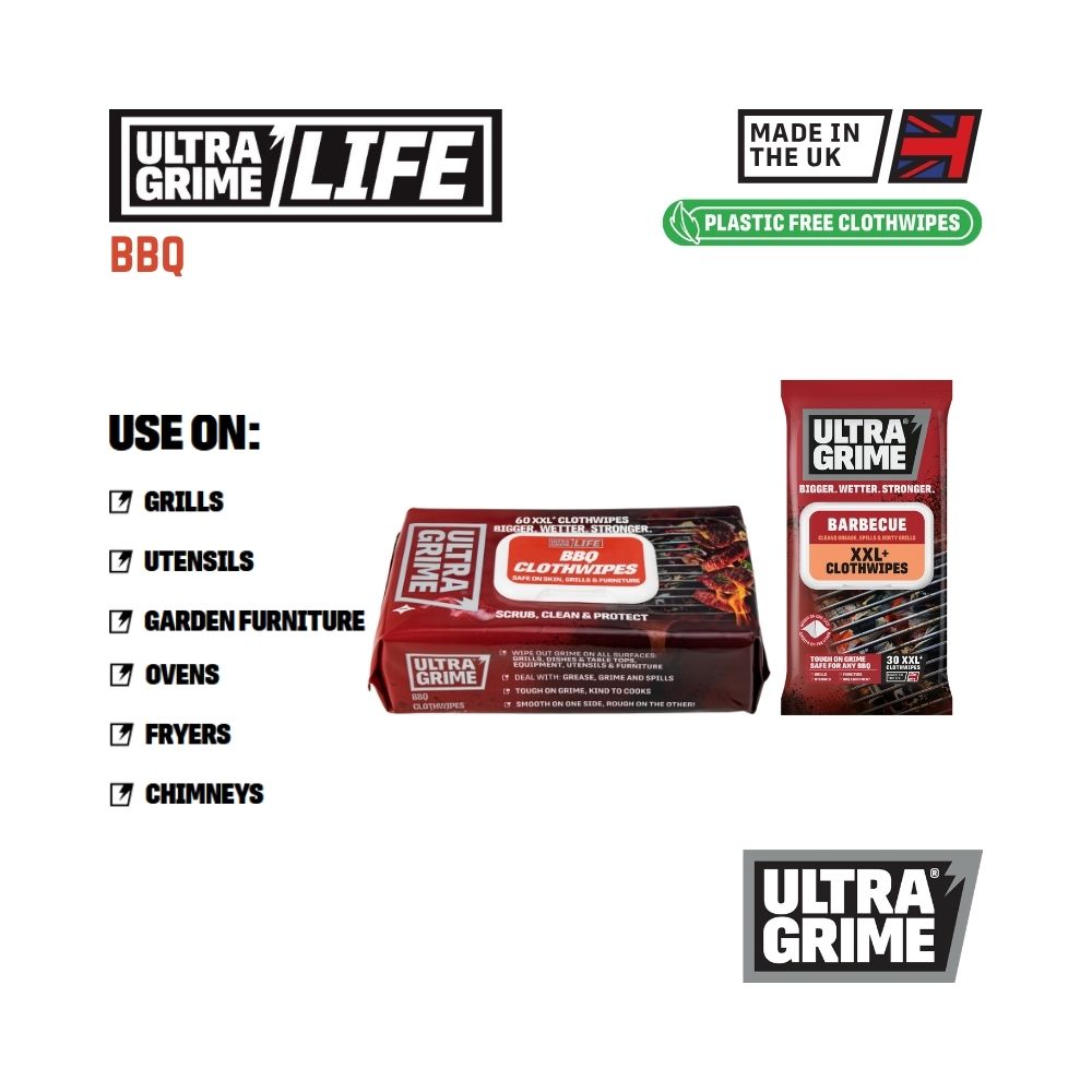 UltraGrime Life - BBQ (30 / 60 XXL wipes)