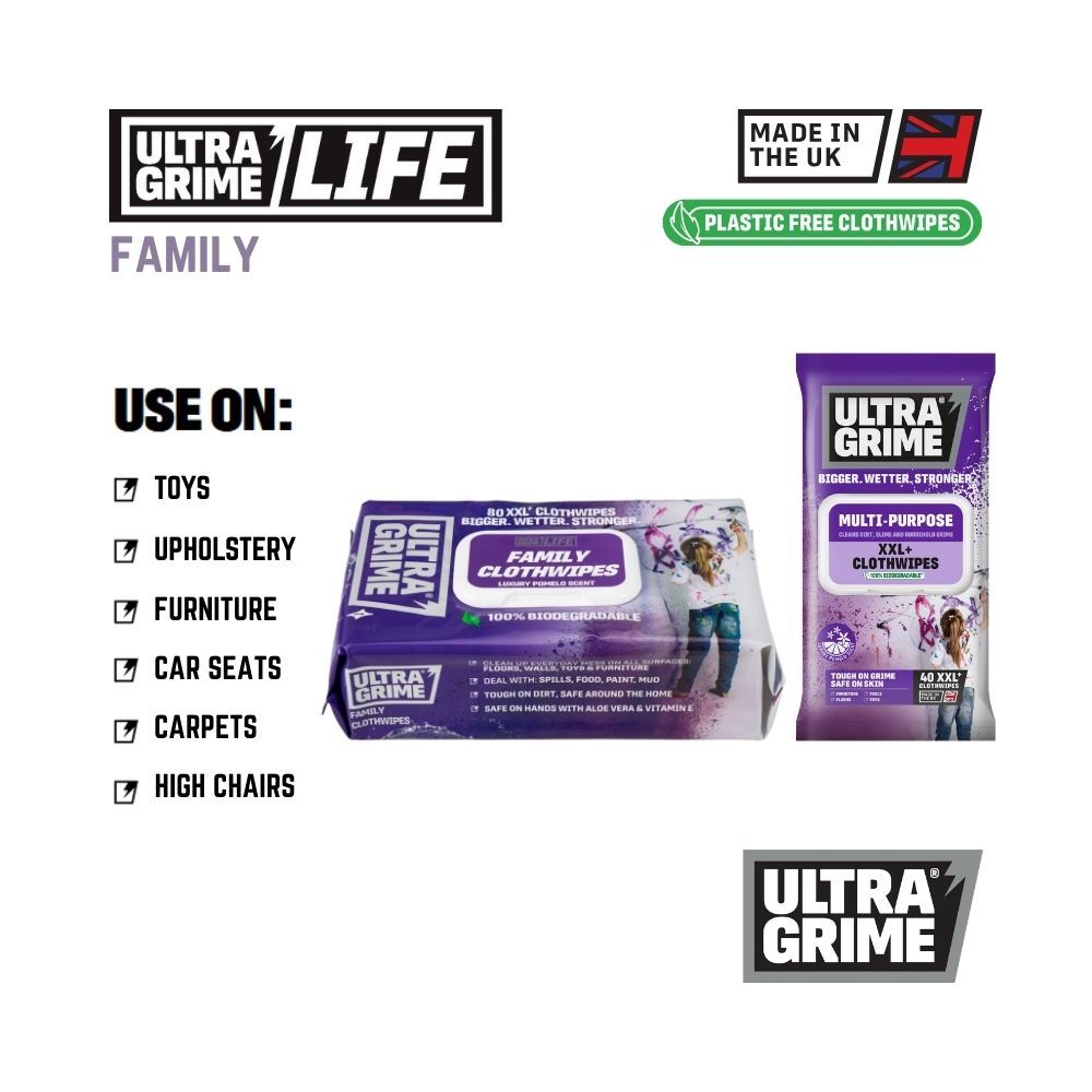 UltraGrime Life - Family (40 / 80 XXL wipes)