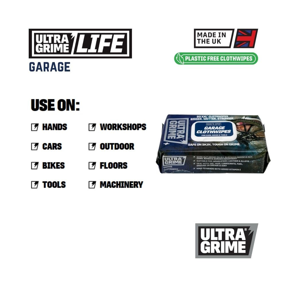 UltraGrime Life - Garage (80 XXL wipes)