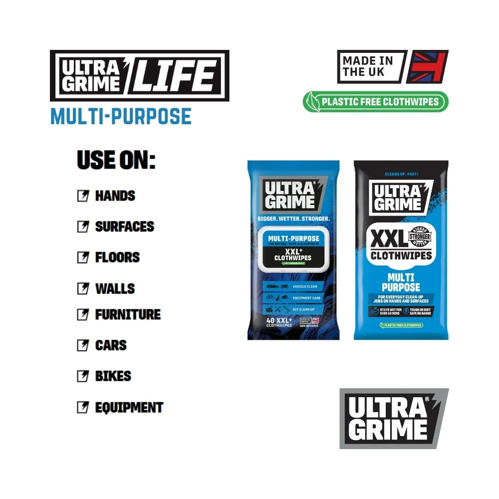 UltraGrime Life - Multipurpose (20 / 40 XXL wipes)