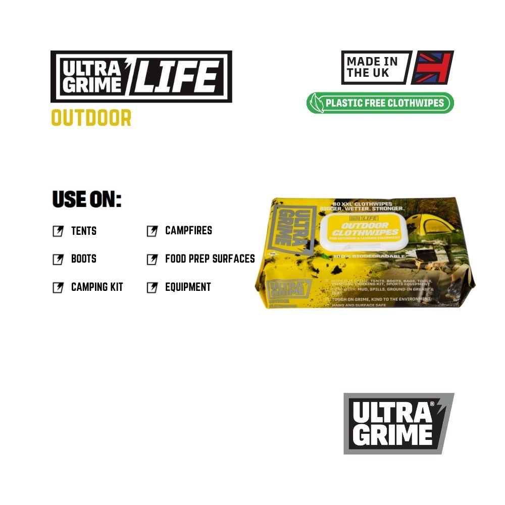 UltraGrime Life - Outdoor (80 XXL wipes)