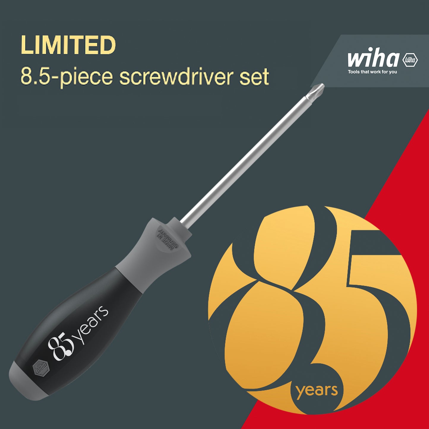 Wiha *Limited Edition* 85 Years Screwdriver Set, 8.5pcs