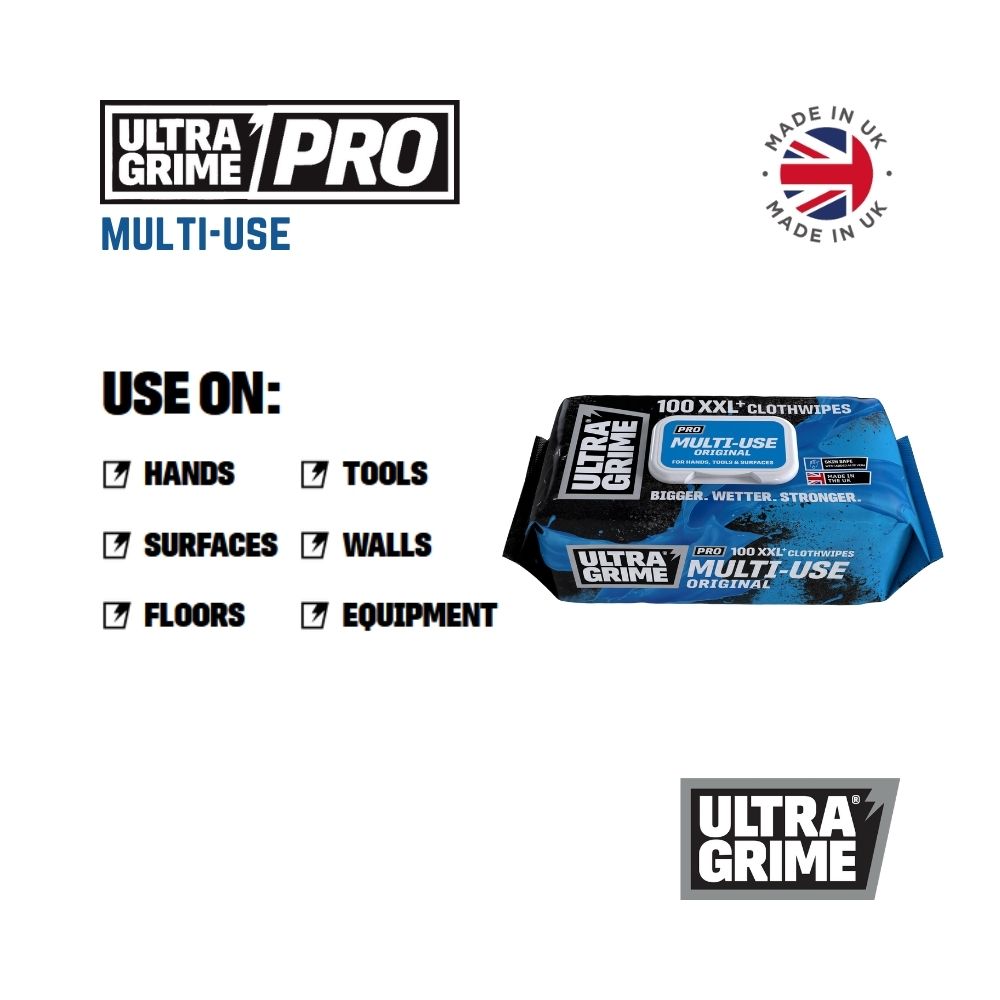 UltraGrime Pro - Multiuse (100 XXL wipes)