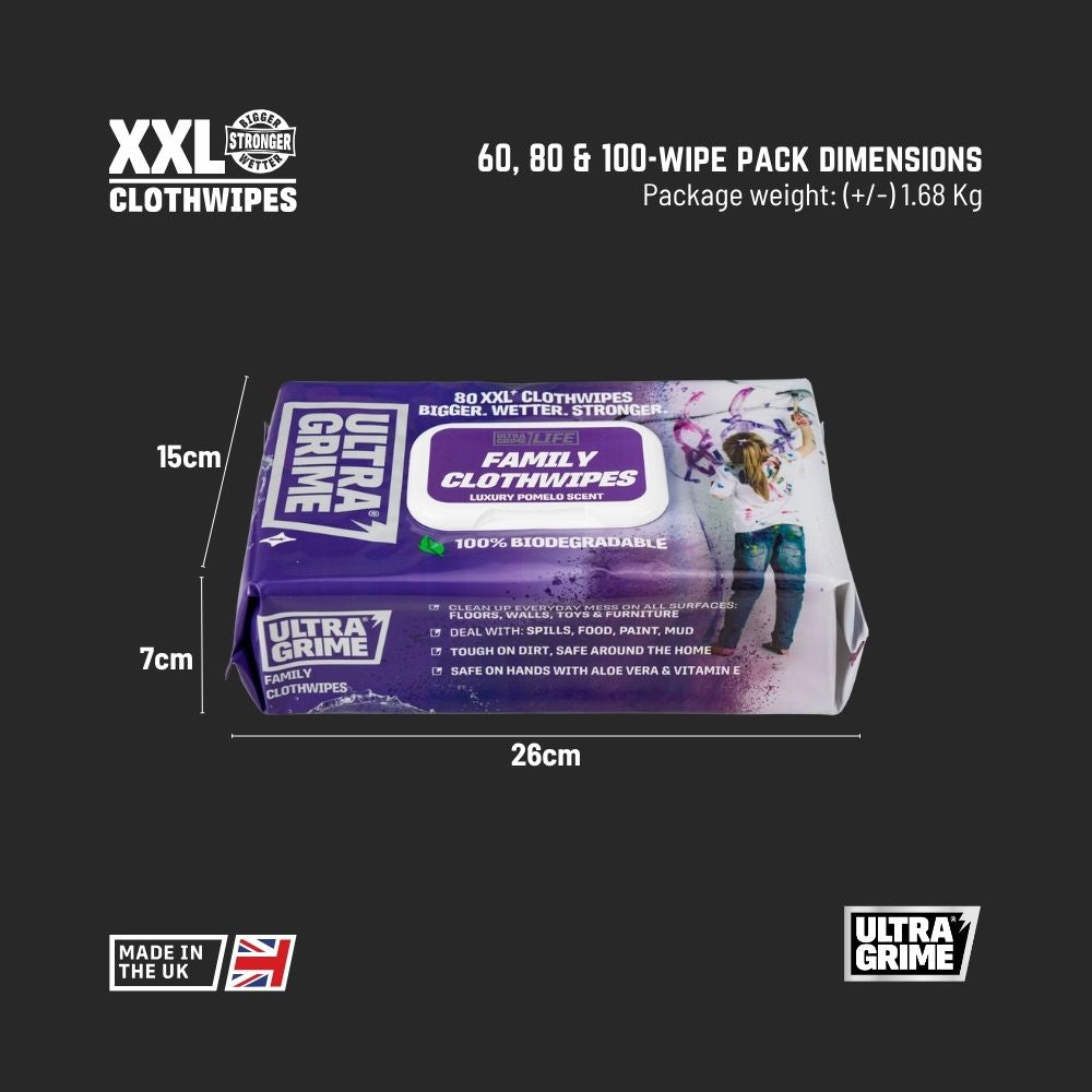 UltraGrime Life - Family (40 / 80 XXL wipes)