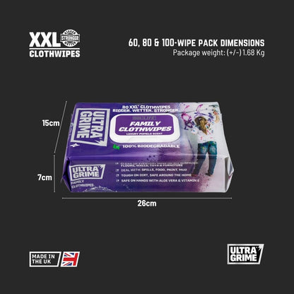 UltraGrime Life - Family (40 / 80 XXL wipes)