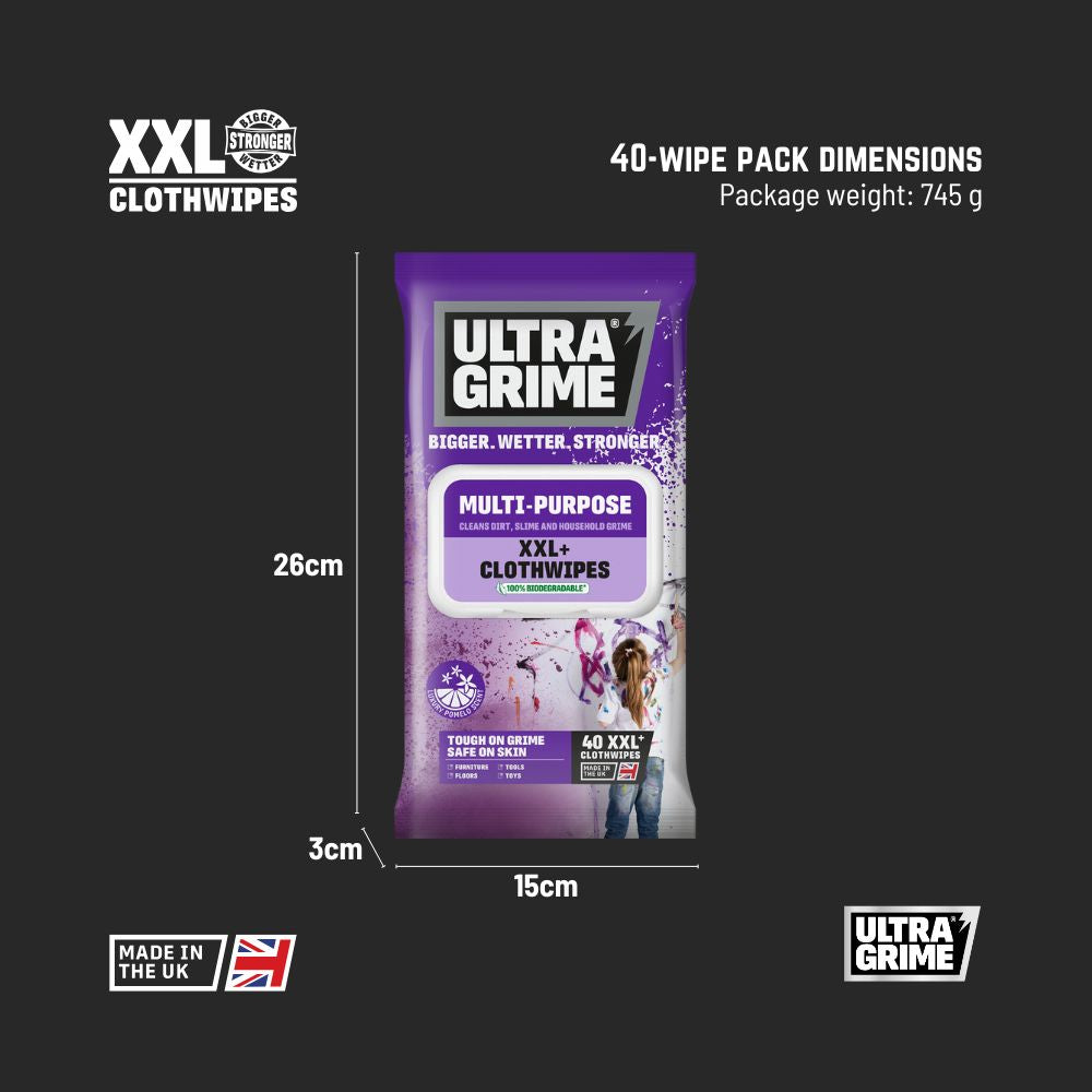 UltraGrime Life - Family (40 / 80 XXL wipes)