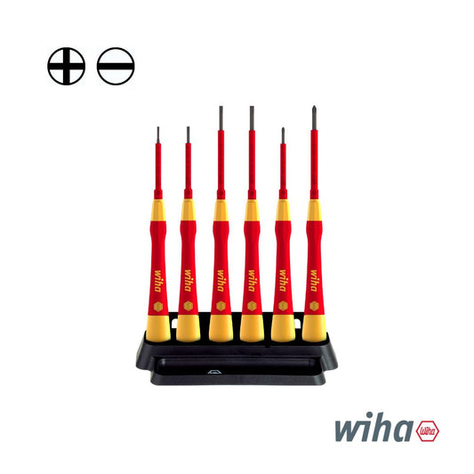 Wiha PicoFinish® electric 7-pc Screwdriver Set with holder
