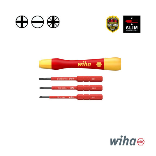 Wiha PicoFinish slimVario electric screwdriver 4-pc set
