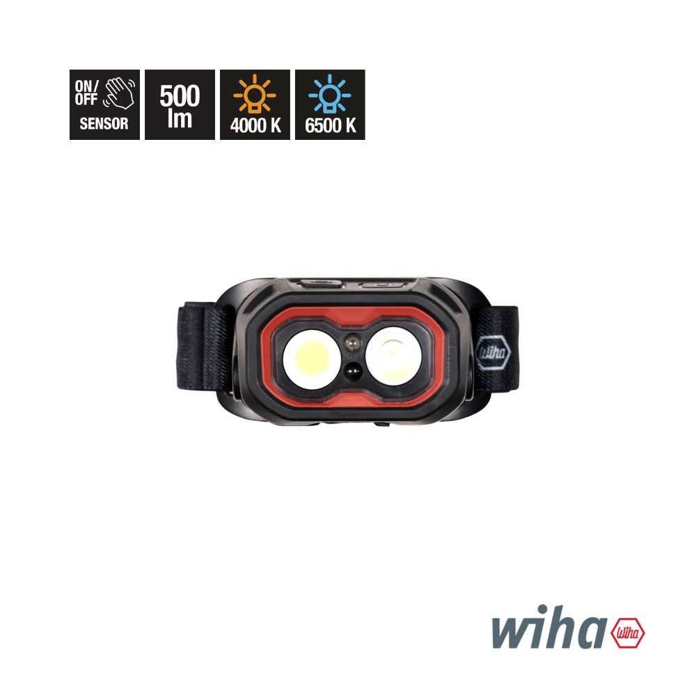 Wiha Rechargeable Headlamp, 500 lm