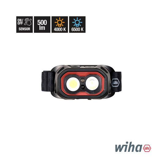 Wiha Rechargeable Headlamp, 500 lm