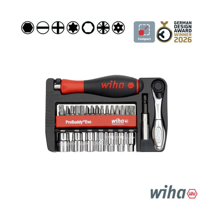 Wiha ProBuddy®  Evo bit and nut 40-pc set, 1/4"
