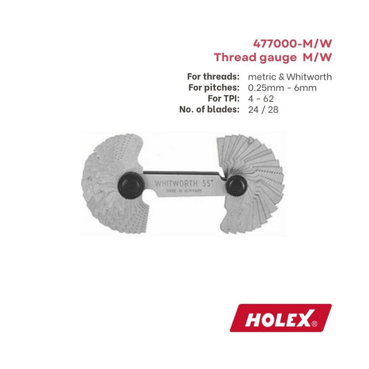 Holex Thread Gauge M/V (24/28 blades)