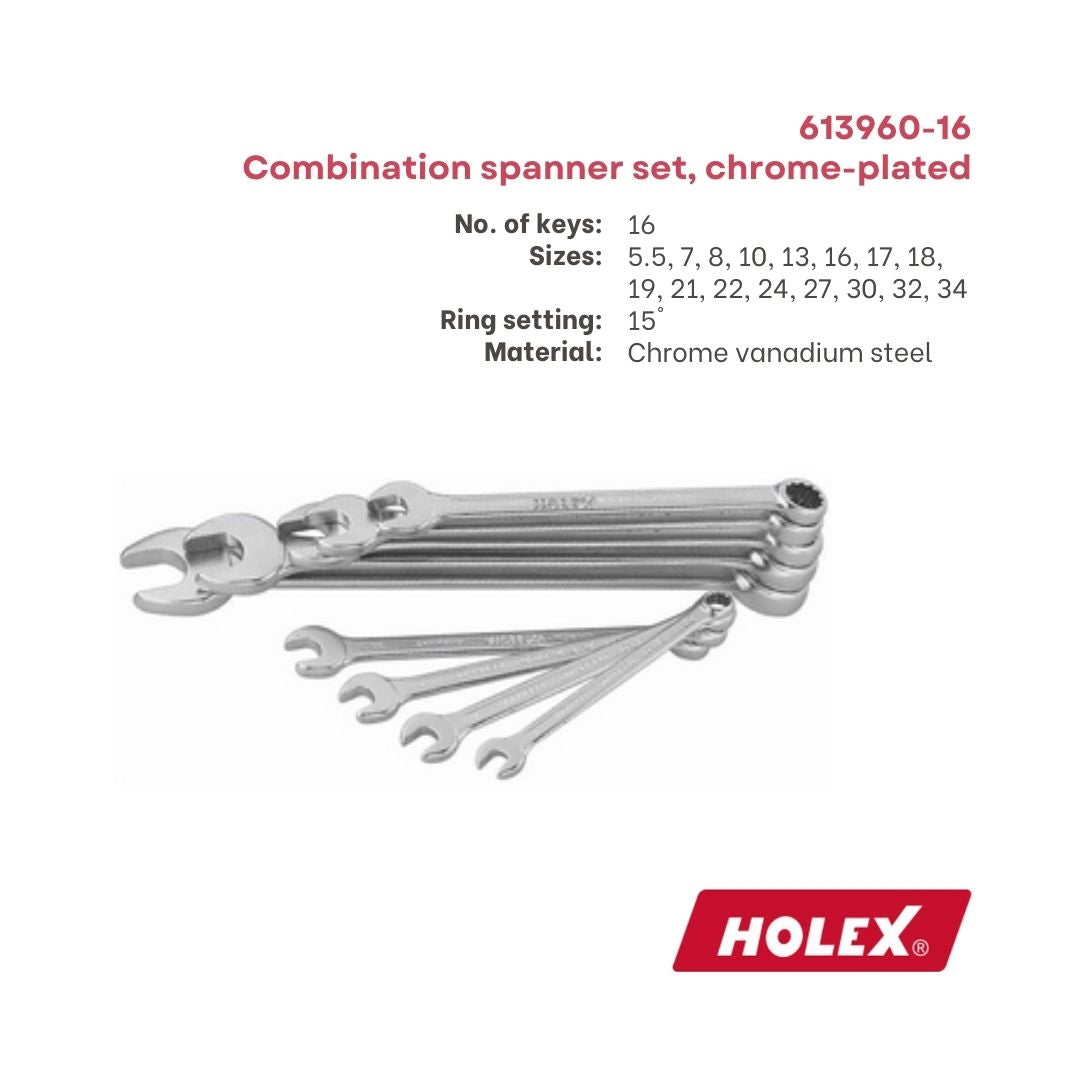 Holex Combination Spanner Set