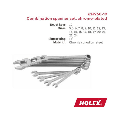 Holex Combination Spanner Set