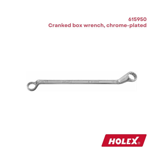 Holex Double-ended ring spanner, cranked