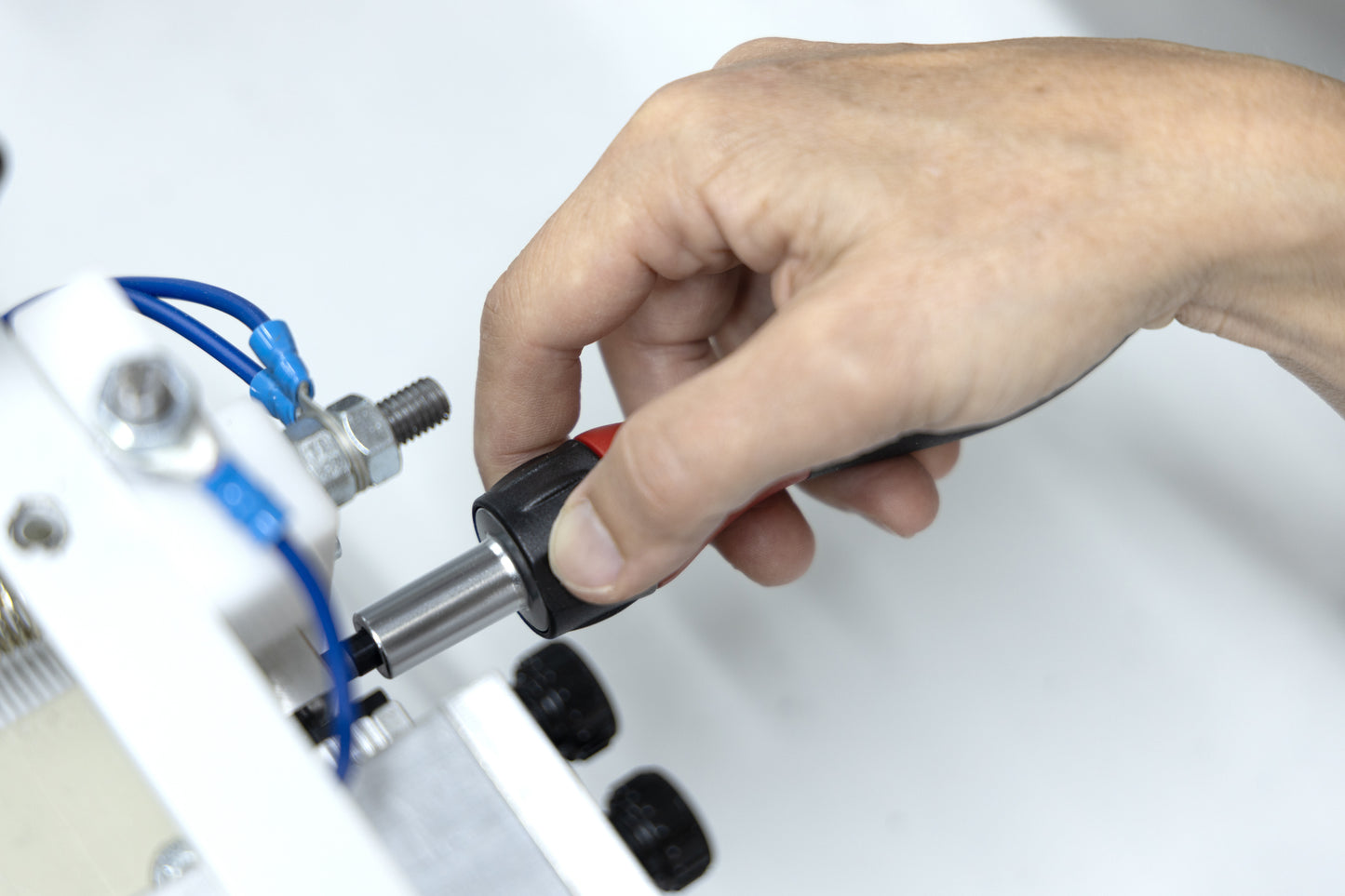 SoftFinish® screwdriver with bit holder and ratchet function (handle only)