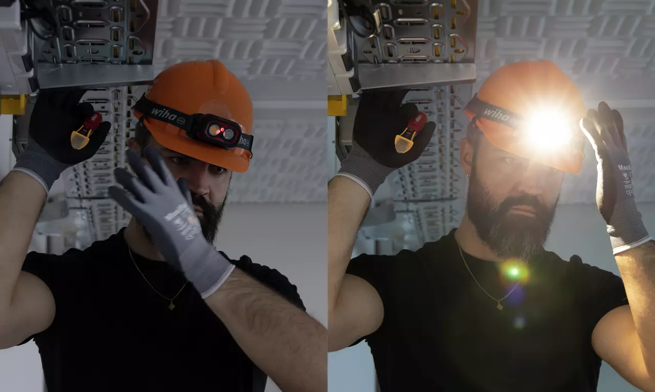 Wiha Rechargeable Headlamp, 500 lm