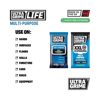 UltraGrime Life - Multipurpose (20 / 40 XXL wipes)