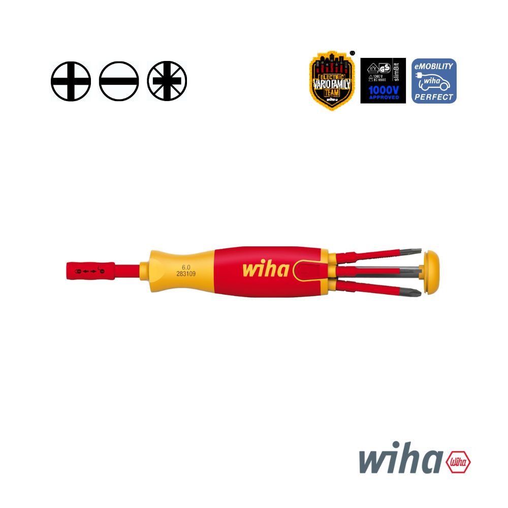 Wiha LiftUp electric screwdriver 6-pc set